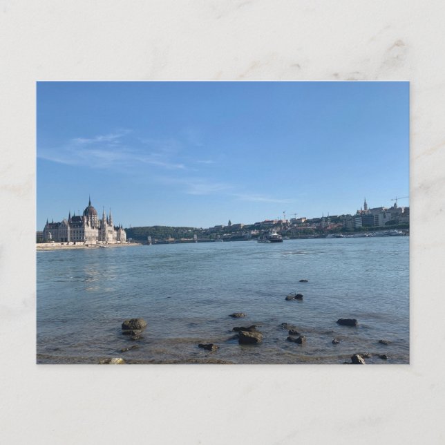 Cartão Postal Budapeste e Danúbio (Frente)