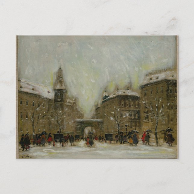Cartão Postal Budapeste na neve (Frente)