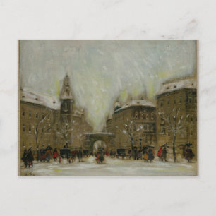 Cartão Postal Budapeste na neve