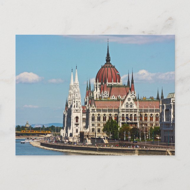 Cartão Postal Budapeste, o edifício do Parlamento (Frente)