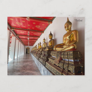 Cartão Postal Budas de ouro de Wat Pho