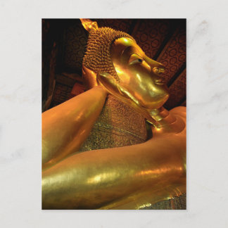 Cartão Postal Buddha deitado no Templo Wat Pho em Banguecoque