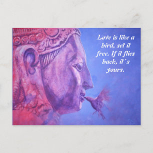Cartão Postal Buddha Kiss