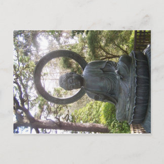 Cartão Postal Buddha no jardim de chá japonês