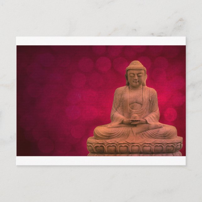 Cartão Postal buddha red (Frente)