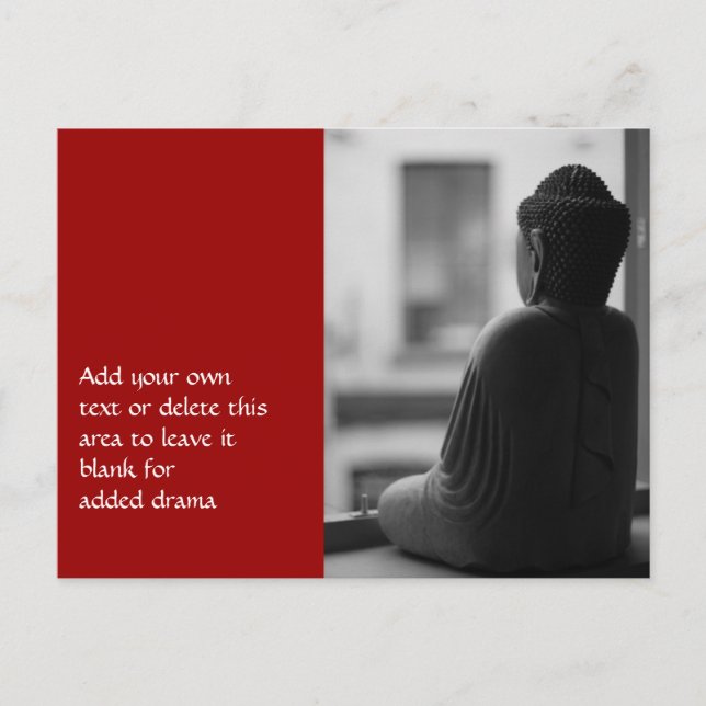 Cartão Postal Buddha Sentado em Meditação (Frente)