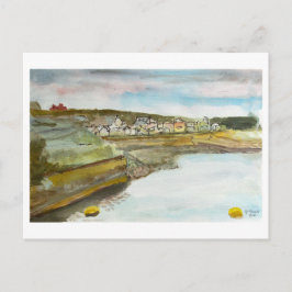 Cartão Postal Bude Cornwall Coastal Seascape Art