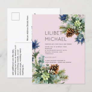 Cartão Postal BUDGET Blue Thiste Weds