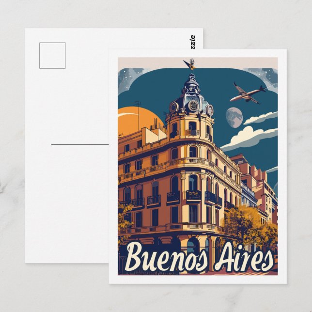 Cartão Postal Buenos Aires Argentina Famoso Viagem (Frente/Verso)
