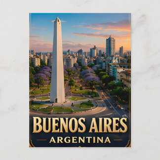 Cartão Postal Buenos Aires Argentina Grande Boulevard Presente V