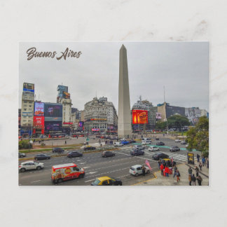 Cartão Postal Buenos Aires, Argentina, Obelisco