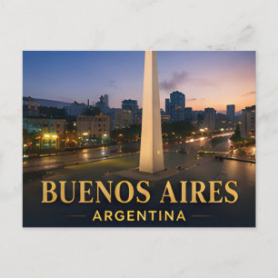 Cartão Postal ✈️ Buenos Aires Argentina Viagem Presente 🌆