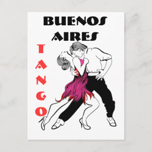 Cartão Postal Buenos Aires Tango