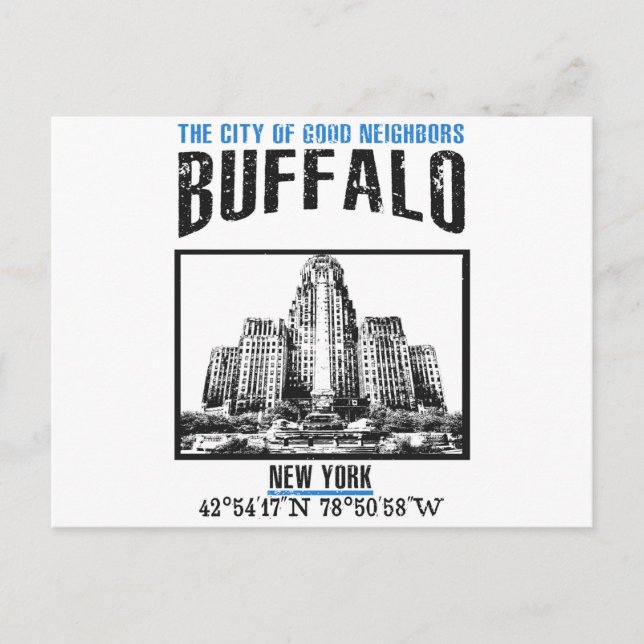 Cartão Postal Buffalo (Frente)