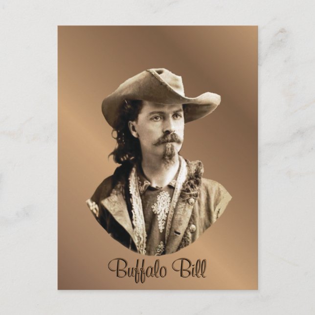 Cartão Postal Buffalo Bill Cody 1875 (Frente)