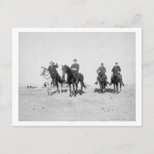 Cartão Postal Buffalo Bill, General Miles, Capitão Baldwin