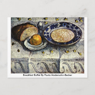 Cartão Postal Buffet Do Café Da Manhã Por Paula Modersohn-Becker