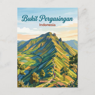 Cartão Postal Bukit Pergasingan Indonésia