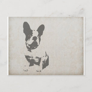 Cartão Postal Buldogue Francês