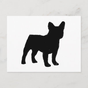 Cartão Postal buldogue francês