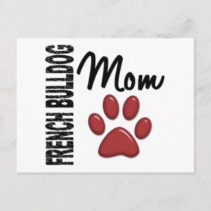 Cartão Postal Buldogue francês Mãe 2