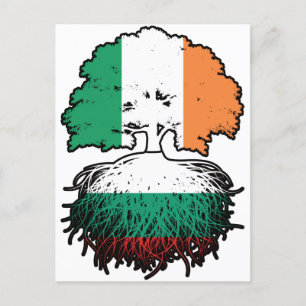 Cartão Postal Bulgária Bandeira das Raízes da Irlanda do Norte d