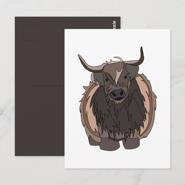 Cartão Postal Bull Cattle Bull (Frente/Verso)