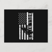Bull Rider USA Flag Cowboy Rodeo País Ocidental G