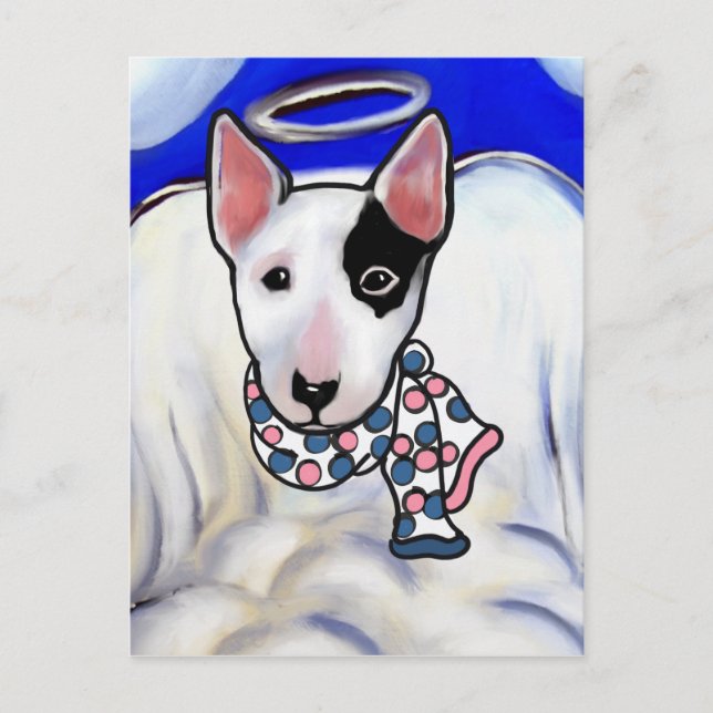 Cartão Postal Bull Terrier Miniatura (Frente)