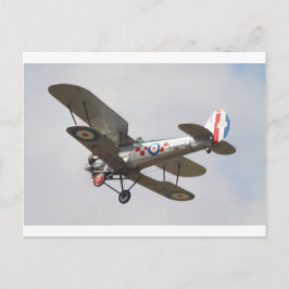 Cartão Postal Bulldog Biplane