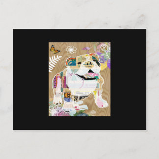 Cartão Postal Bulldog Collage