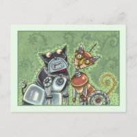 BULLDOG DE ROBÔ ADORÁVEL E FELINE AMIGO FURIOSO
