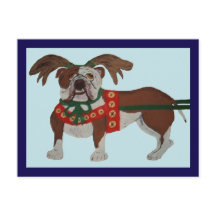 Bulldog Rena de Papai Noel