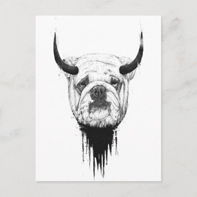 Cartão Postal Bulldogue (Frente)