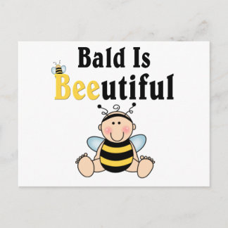 Cartão Postal Bumble Baby Bee Bald é Belo
