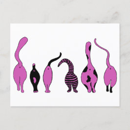 Cartão Postal Bumbuns de Gato Roxo