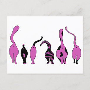 Cartão Postal Bumbuns de Gato Roxo