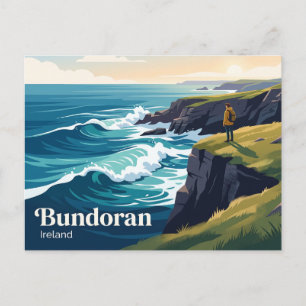 Cartão Postal Bundoran Irlanda