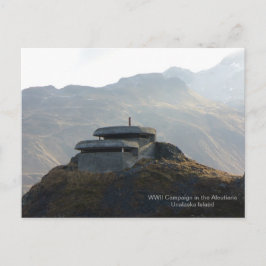 Cartão Postal Bunker de Pesquisa WII na Ilha de Unalaska