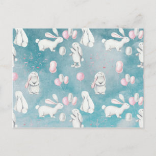 Cartão Postal Bunnies Bunny no Céu-Cute