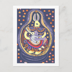 Cartão Postal Bunny Babooshka