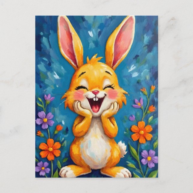 Cartão Postal Bunny Bliss (Frente)