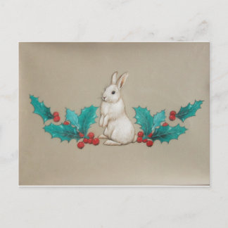 Cartão Postal Bunny Branco