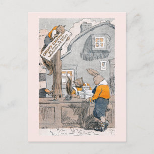 Cartão Postal Bunny Comprando Loucos de Chipmunks