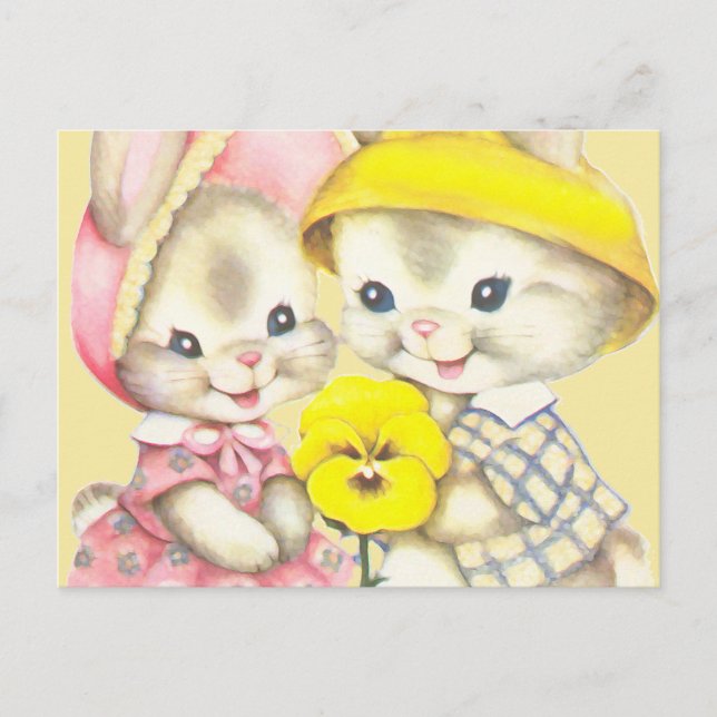 Cartão Postal Bunny Girl+Boy (Frente)