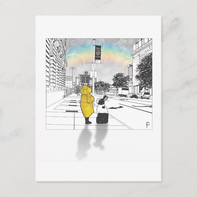 CARTÃO POSTAL BUNNY LOVE (Frente)