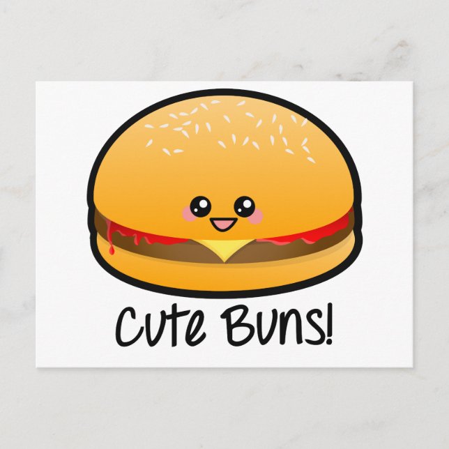 Cartão Postal Buns Cute (Frente)
