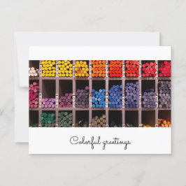 Cartão Postal bunte Künstlerfarben im Fach