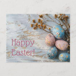Cartão Postal Bunte Oster Postkarte mit Ostereiern