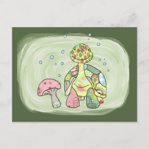 Cartão Postal bunte Schildkröte